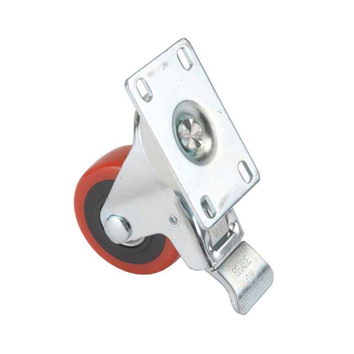 5 HD Caster - Double Locking - Swiveling - 4 Hole Mounting Plate